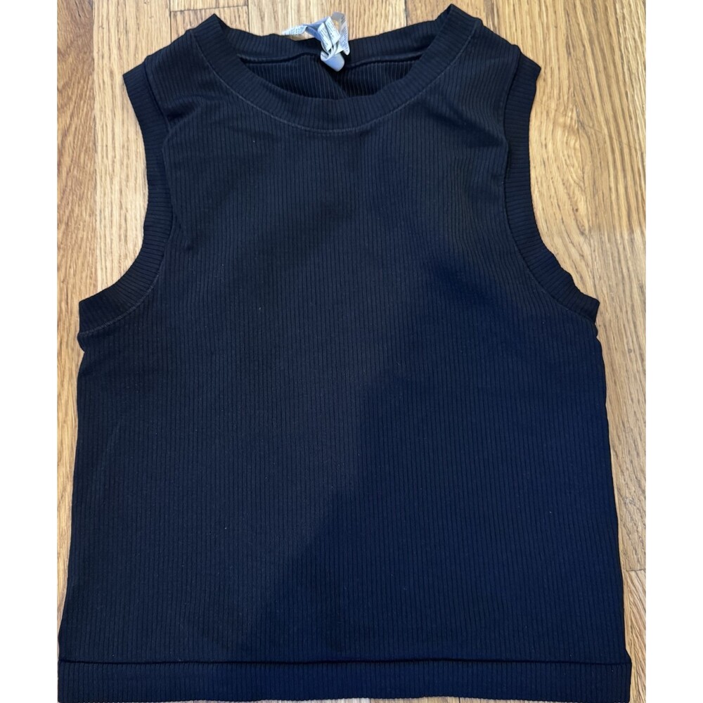 Womens Athleta Black Sleeveless Athletic Shirt Medium